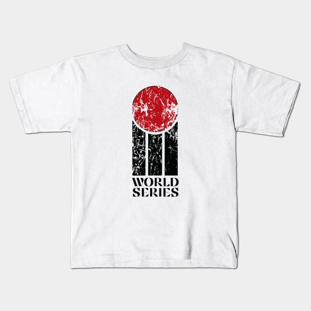 Vintage World Series Cricket Kids T-Shirt by Teessential